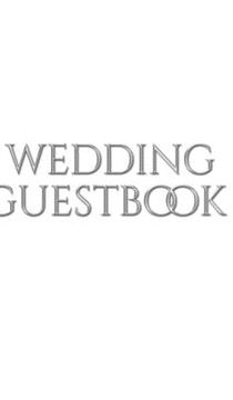 portada classic stylish Wedding Guest Book: Wedding Guest Book (in English)