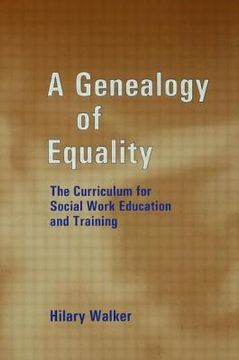 portada a genealogy of equality: the curriculum for social work education and training (in English)