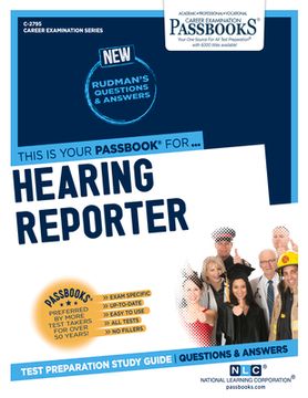 portada Hearing Reporter (C-2795): Passbooks Study Guide Volume 2795 (en Inglés)