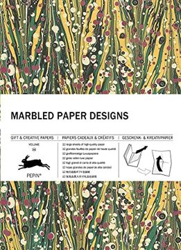 portada Marbled Paper Designs: Gift & Creative Paper Book vol 102 (Paperback)