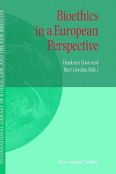 portada bioethics in a european perspective (en Inglés)