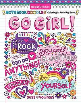 portada Notebook Doodles go Girl! Coloring & Activity Book: 6 (en Inglés)