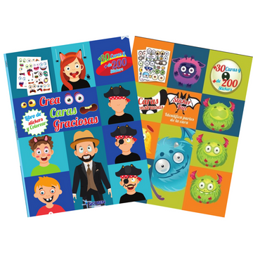 Libro Libro Infantil De Stickers Y Colorear Sicoben - Caritas De Animales  De - Buscalibre