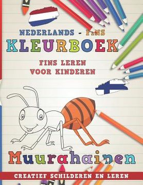 portada Kleurboek Nederlands - Fins I Fins Leren Voor Kinderen I Creatief Schilderen En Leren