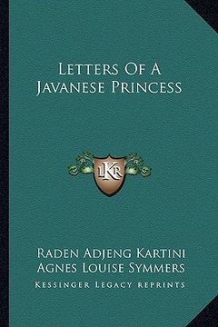 portada letters of a javanese princess (en Inglés)