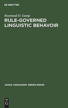 portada Rule-Governed Linguistic Behavoir (Janua Linguarum) (en Inglés)