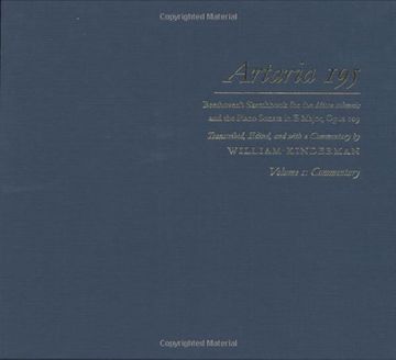 portada Artaria 195: Beethoven's Sketchbook for the Missa Solemnis and the Piano Sonata in e Major, Opus 109 (3 Vols. ) (Beethoven Sketchbook Series) (en Inglés)