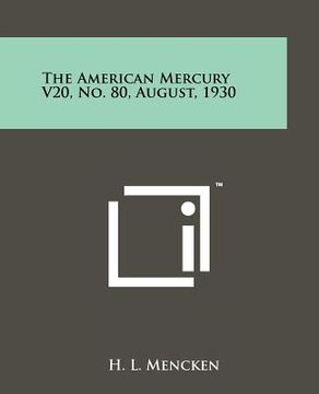 portada the american mercury v20, no. 80, august, 1930