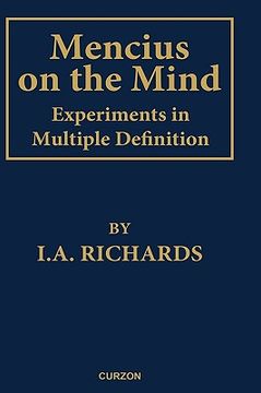 portada mencius on the mind: experiments in multiple definition (en Inglés)