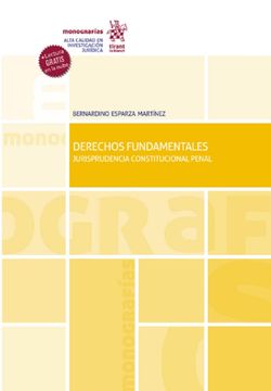 portada Derechos Fundamentales. Jurisprudencia Constitucional Penal / 3 ed.