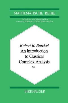 portada An Introduction to Classical Complex Analysis: Vol. 1 (in English)