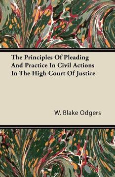 portada the principles of pleading and practice in civil actions in the high court of justice