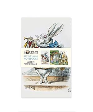 portada Alice in Wonderland Set of 3 Mini Notebooks (en Inglés)