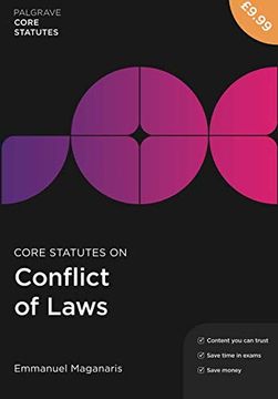 portada Core Statutes on Conflict of Laws (Macmillan Core Statutes) 
