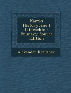 portada Kartki Historyczne I Literackie (en Polaco)