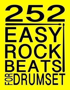 portada 252 Easy Rock Beats for Drumset (en Inglés)