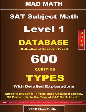 portada 2018 SAT Subject Math Level I Database (en Inglés)