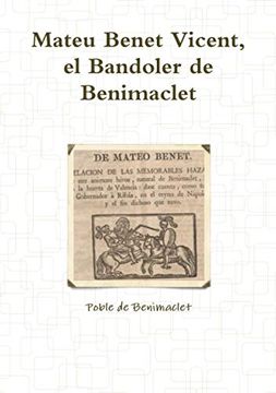 portada Mateu Benet Vicent, el Bandoler de Benimaclet