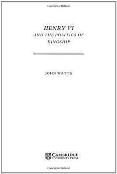 portada Henry vi and Politics of Kings 