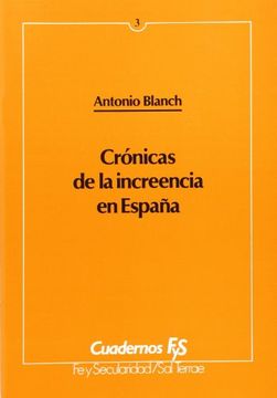 portada Crónicas de la increencia en España (Cuadernos FyS) (in Spanish)