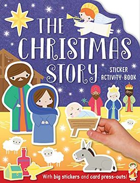 portada The Christmas Story Sticker Activity Book (en Inglés)