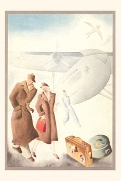 portada Vintage Journal Couple, Luggage by Airplane (en Inglés)