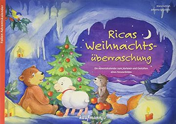 portada Ricas Weihnachtsüberraschung: Ein Adventskalender zum Vorlesen und Gestalten Eines Fensterbildes (Adventskalender mit Geschichten für Kinder: Ein Buch zum Vorlesen und Basteln) (in German)
