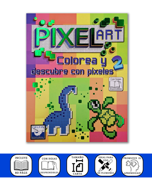 PIXEL ART 2 COLOREA Y DESCUBRE CON PIXELES