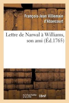portada Lettre de Narwal À Williams, Son Ami (in French)