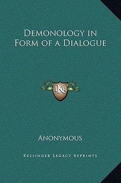 portada demonology in form of a dialogue (en Inglés)