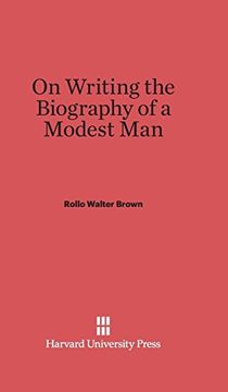 portada On Writing the Biography of a Modest man (en Inglés)