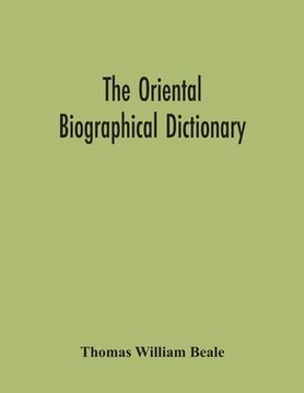 portada The Oriental Biographical Dictionary (en Inglés)