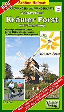 portada Krämer Forst und Umgebung 1: 35 000. Radwander- und Wanderkarte: Ausflüge Zwischen Spandau, Naue (en Alemán)
