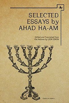 portada Selected Essays by Ahad Ha-Am (Classics in Judaica) 
