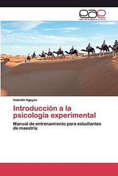 portada Introducción a la Psicología Experimental: Manual de Entrenamiento Para Estudiantes de Maestría