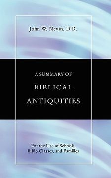 portada summary of biblical antiquities: for the use of schools, bible-classes and families (in English)