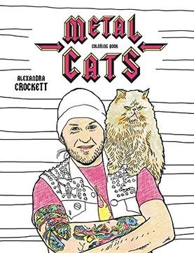 portada Metal Cats Coloring Book (Colouring Books) (in English)