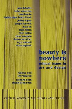 portada beauty is nowhere: ethical issues in art and design (en Inglés)