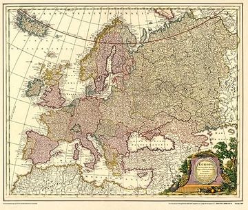 portada Historische Karte: Europa 1687 [Gerollt] (in German)