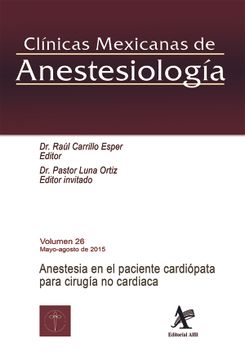 portada Anestesia en el Paciente Cardiopata Para Cirugia no Cardiaca