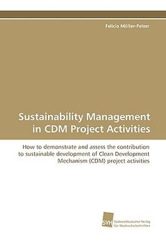 portada sustainability management in cdm project activities (en Inglés)