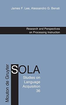portada Research and Perspectives on Processing Instruction (Studies on Language Acquisition [Sola]) (en Inglés)