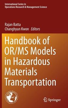 portada handbook of or/ms models in hazardous materials transportation (en Inglés)