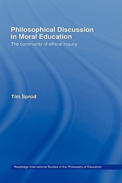 portada philosophical discussion in moral education: the community of ethical inquiry (en Inglés)