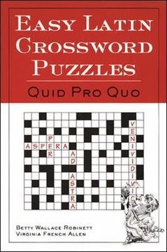portada Easy Latin Crossword Puzzles: Quid pro quo (en Inglés)
