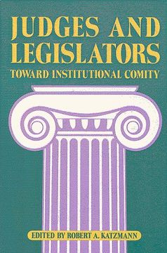 portada Judges and Legislators: Toward Institutional Comity