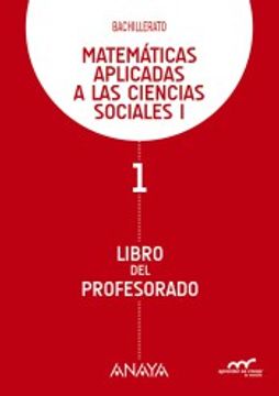 portada Matemáticas Aplicadas A Las Ciencias Sociales I. Libro Del Profesorado.