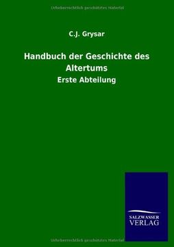 portada Handbuch der Geschichte des Altertums (German Edition)