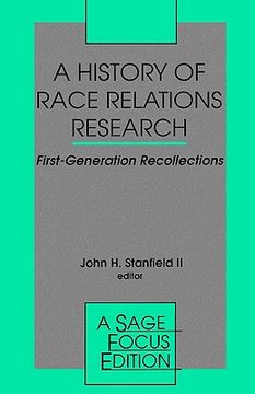 portada a history of race relations research: first generation recollections