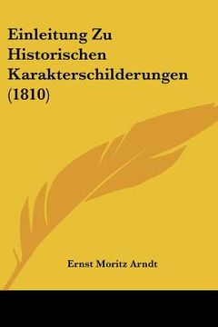 portada Einleitung Zu Historischen Karakterschilderungen (1810) (en Alemán)